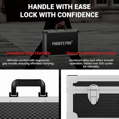 Phenyx Pro Medium Storage Case with Customizable Pre-Diced Foam PCSE-M - size: Medium (44.5*12.5*35cm)