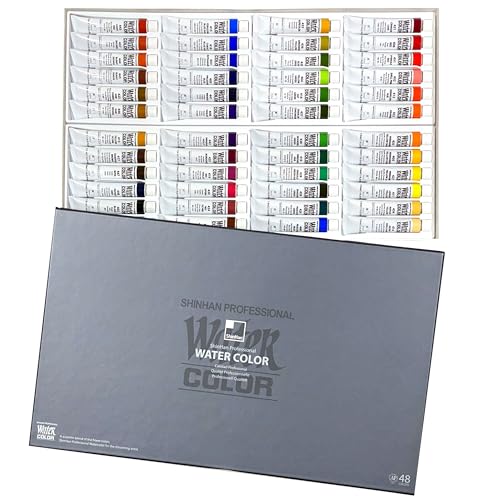 ShinHan Professional Watercolor Paint 7.5ml Tube 48 Color Set