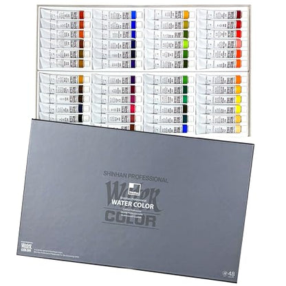 ShinHan Professional Watercolor Paint 7.5ml Tube 48 Color Set