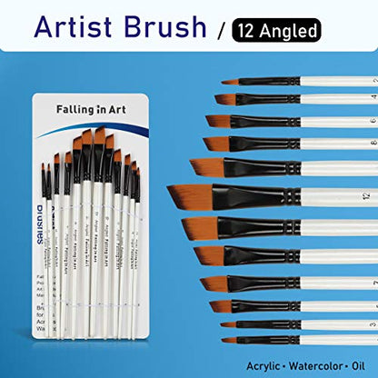 Falling in Art 48 PCS Painting Brushes Sets, Artist Paintbrushes - style: 48 PCS Brush Set