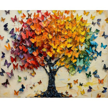 ARPADAMO Butterfly Tree Diamond Art Kits for Adults Diamond Painting12x16in - color: DP02480