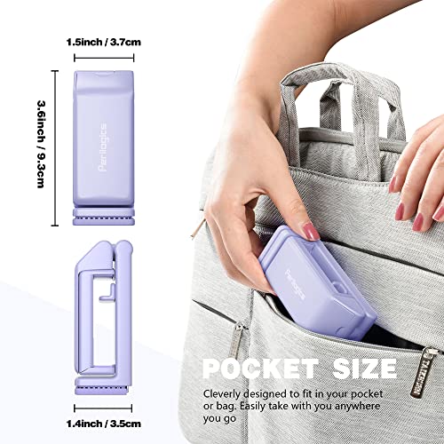 Perilogics Universal Airplane Phone Holder Mount, Plane Travel Essentials - color: Black / Lavender