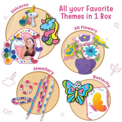 Imagimake Fabulous Craft Kit, 20 Mess-Free Creative Activities for Girls - style: 20 in 1 Craft Kit