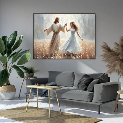 Jesus Paint by Numbers Kit for Adults Framed Canvas 12X16 in, Frameworkless - color: YH02821