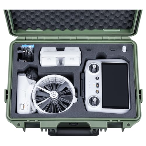 Lykus Titan FP110 Waterproof Hard Case for DJI Flip and DJI RC 2/RC-N3 - color: Green