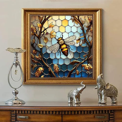 xackcme Paint by Numbers for Adults Bee - Bee Paint by Number on Canvas - color: MT12324