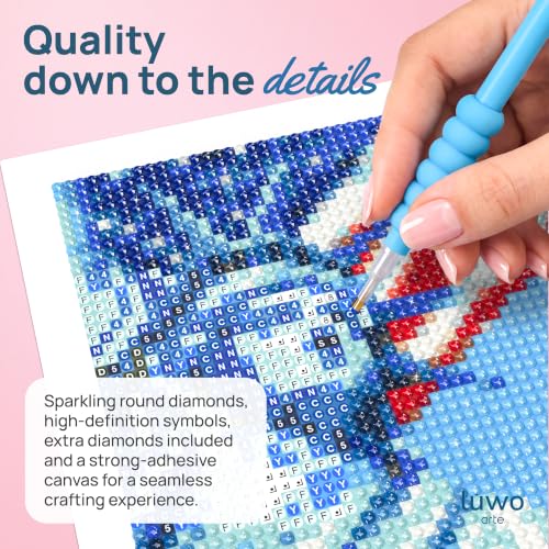 LuwoArte 9 Pack American Diamond Art Kits for Adults Beginners - color: USA
