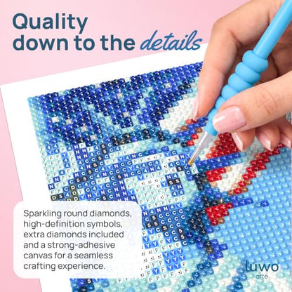 LuwoArte 9 Pack American Diamond Art Kits for Adults Beginners - color: USA