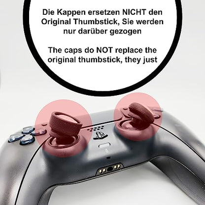 MatoSan 4 Thumbstick Grip Caps – Universal Silicone Controller Covers – Enhanced Grip, Precision & Protection – Anti-Slip Joystick Accessories for All Modern Game Controller - size: 4 Skull Set
