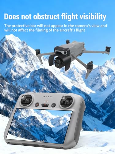 Gimbal Lens Bumper for DJI Air 3S, Anti-Collision Camera Lens protective case, Lightweight Protective Shockproof for DJI Air 3S Accessory (Black)