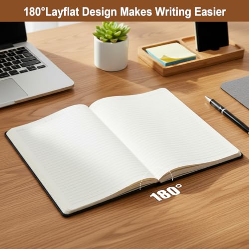 ViVin 3 Pack A5 Hardcover Lined Notebook,192 pg College Ruled 5.5x8.3 - color: Black+white+gray, size: 3 Pack