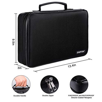 ENGPOW Battery Organizer Storage Box w/Tester,Protects Up to 220 Batteries