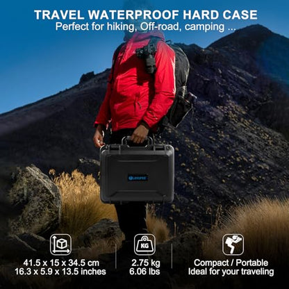 Lekufee Waterproof Hard Case for DJI Air 3S, Air 3 Drone, Fly More Combo