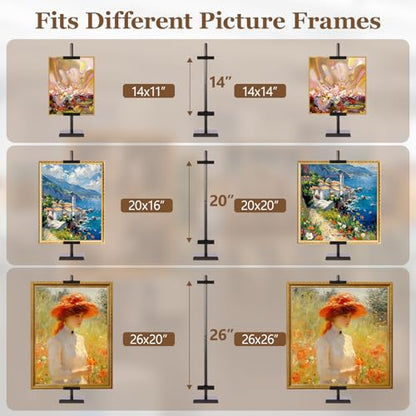 30'' Adjustable Tabletop Easel Stand, Black Easel for Display - color: Black, size: 30inch