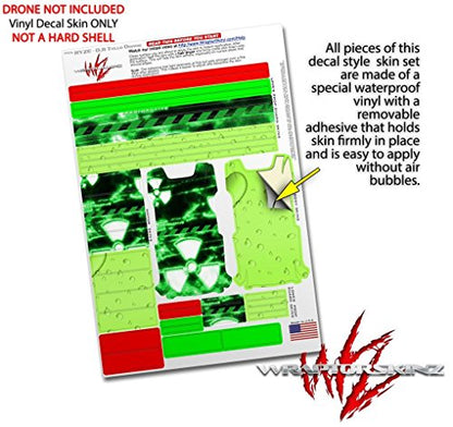 Skin Decal Wrap 2 Pack Compatible with DJI Ryze Tello Radioactive Green Drone NOT Included
