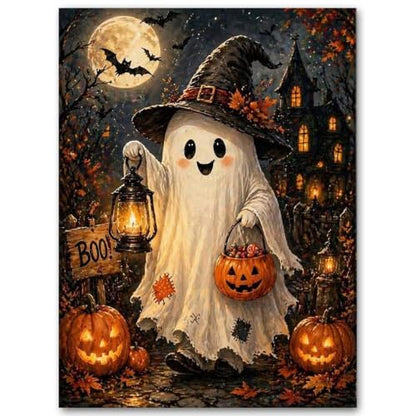 SUJINMEI Ghost Paint by Numbers Kit for Adults Without Frame 16X20 inch - color: MT23184-US