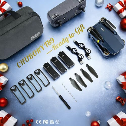 4K Drone with Camera, 84 Min Flight Time, 3 Batteries, Brushless Motor Quadcopter with 2650 ft Control Range, Auto Hover, Follow Me for Beginners