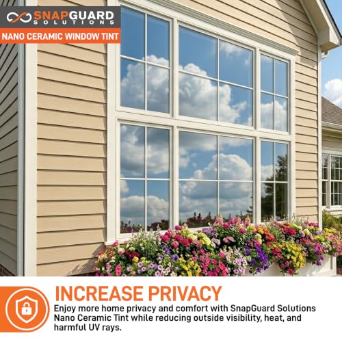 5% Nano Ceramic Window Tint for Home 2' ft x 100' ft UV Film Heat Blocking - color: 5%, size: 2ft x 100ft
