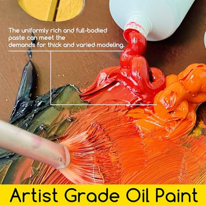 MEEDEN Artist Grade Oil Paint: Bright Red - 60ml/2oz Tube - color: Bright Red, size: 2 Fl Oz (Pack of 1)