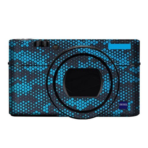 Anti-Scratch Camera Cover Skin Sticker for Sony RX100VI RX100VII Camera Protector Film Skin Decals RX100M6 RX100M7(Mamba Blue) - color: Mamba Blue