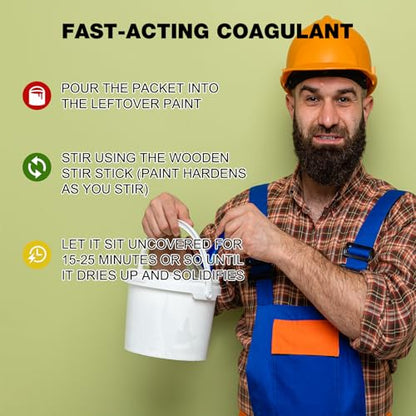 6 Pack Paint Hardener for Disposal - Fast Acting Solidifier for Disposal - style: 6 Pack Paint Hardener