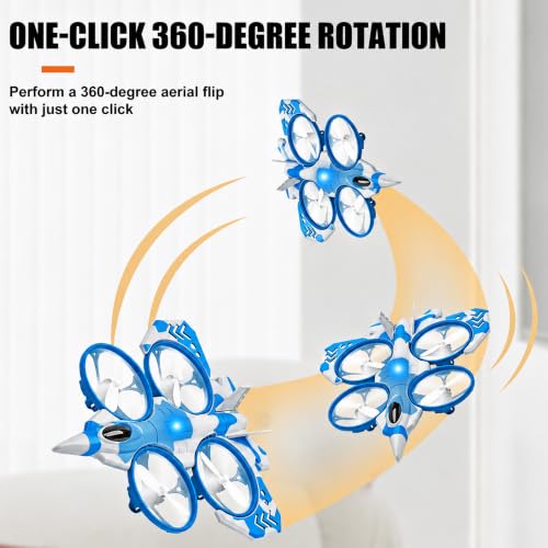 2-in-1 RC Fighter Airplane for Land and Air for Kids Adults 6+