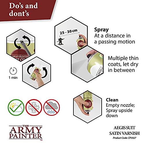 The Army Painter, Colour Primer Aegis-Suit Satin Varnish, 400 ml - color: Satin Varnish