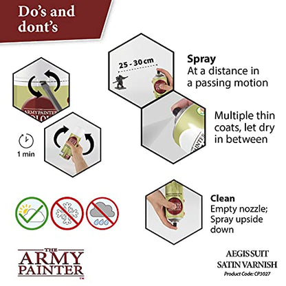 The Army Painter, Colour Primer Aegis-Suit Satin Varnish, 400 ml - color: Satin Varnish