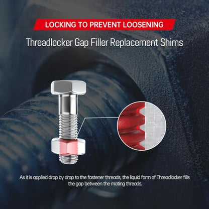 VIKAGU 271 Red High Strength Threadlocker - Medium Viscosity Glue,Easy Infiltrated Thread Lock - Permanent Adhesive for Metal Bolts & Nuts - Quick Cure Formula - 1.69Oz/50ml, 2 Pack - style: $15.99/50ML*2
