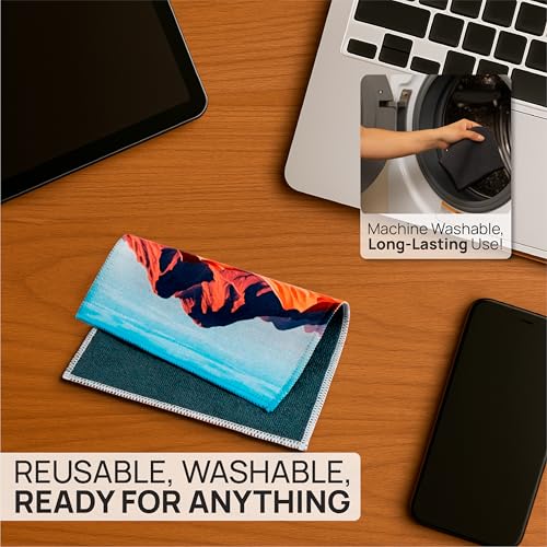 Microfiber Wholesale Quick Cloth Glasses Cleaning Cloths 5x7 Desert 2-Pack - color: Desert, size: 5"x7"