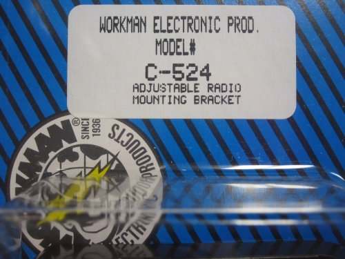 Workman C-524 Adjustable CB Radio Mounting Bracket 5" to 8-5/8" Wide