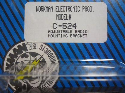 Workman C-524 Adjustable CB Radio Mounting Bracket 5" to 8-5/8" Wide
