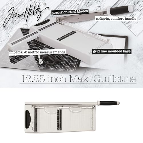 Tonic Studios Tim Holtz 12.25" Maxi Guillotine Paper Cutter - size: 1 Count (Pack of 1)