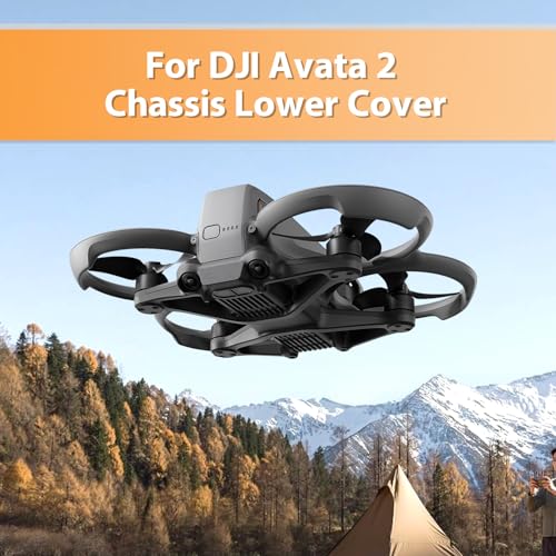 for DJI Avata 2 Bottom Shell Replacement for DJI Avata 2 Under Body Cover Replacement Bottom Frame Drone Part Accessories with Gasket (Without Screws)