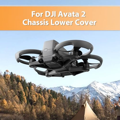 for DJI Avata 2 Bottom Shell Replacement for DJI Avata 2 Under Body Cover Replacement Bottom Frame Drone Part Accessories with Gasket (Without Screws)
