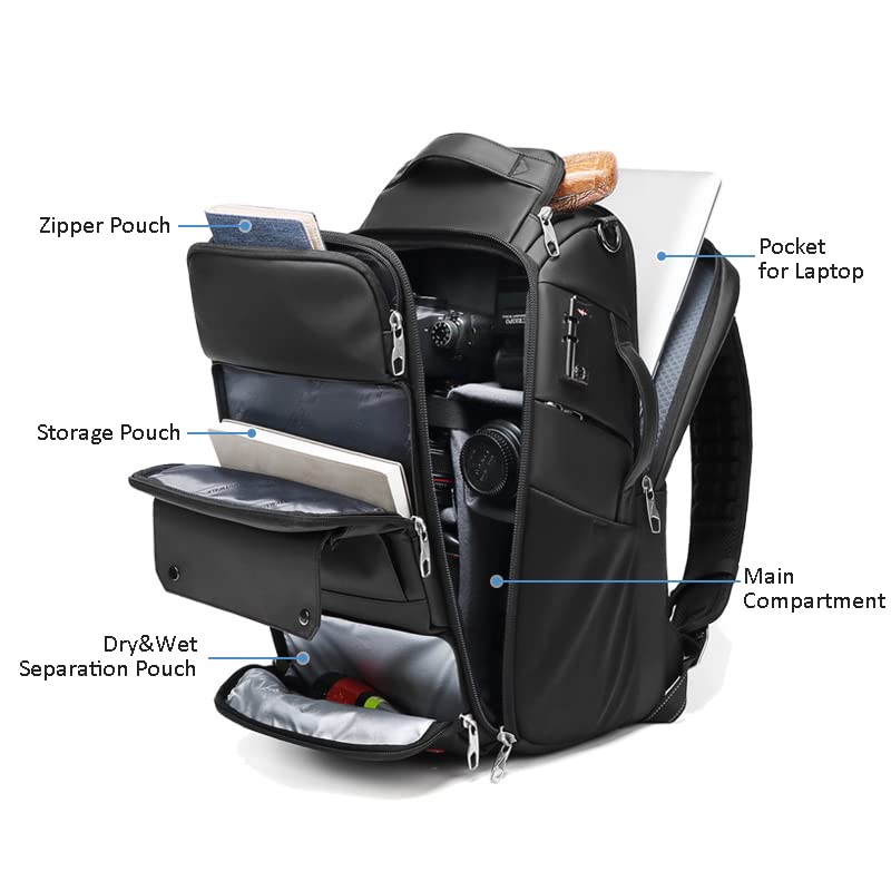 Travel Outdoor Photography Backpack Professional Tripod Camera Bag 16 inches Laptop Backpack Drone Backpack Water Resistant