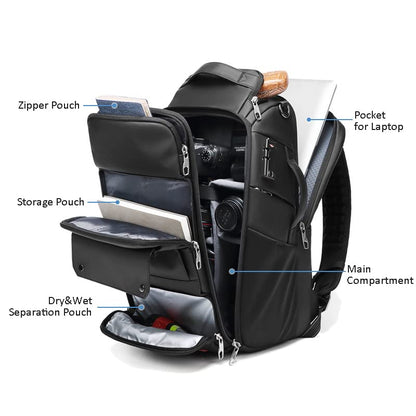 Travel Outdoor Photography Backpack Professional Tripod Camera Bag 16 inches Laptop Backpack Drone Backpack Water Resistant