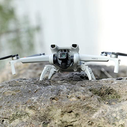 Landing Gear For DJI Mini 3, Drone Spider Leg Foldable Extension Kit Quick Release Height Extender Holder (Grey) - color: Grey