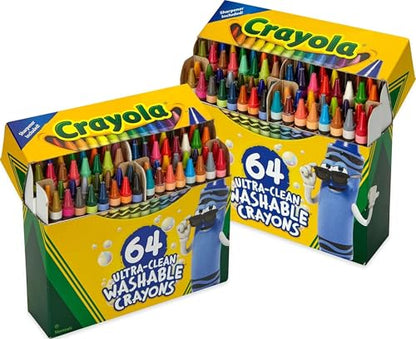 Crayola Washable Crayons for Kids 64ct, School Supplies, Amazon Exclusive