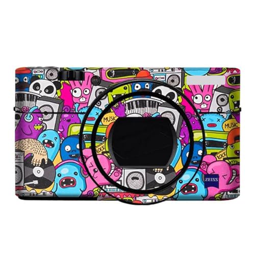 Anti-Scratch Camera Cover Skin Sticker for Sony RX100VI RX100VII Camera Protector Film Skin Decals RX100M6 RX100M7(Graffiti Red) - color: Graffiti Red