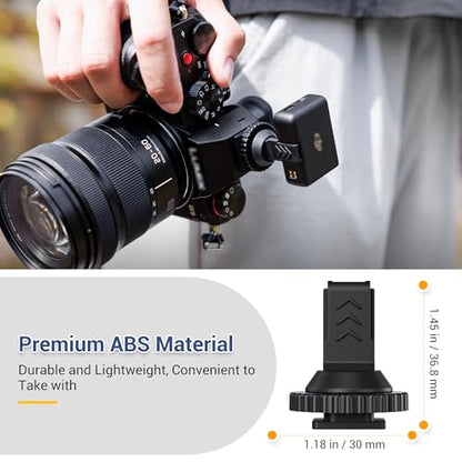JJC Anti-Slip Cold Shoe Mount Adapter for DJI Mic 1 Receiver,with 1/4"-20 - size: for DJI Mic1 Only
