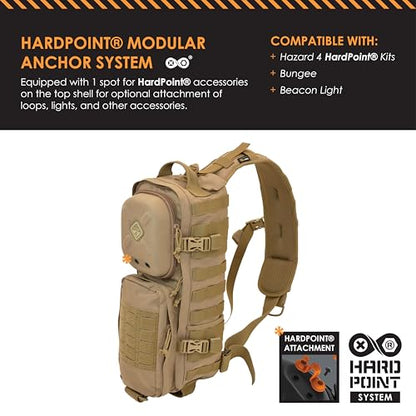 HAZARD 4 Plan-B(TM 17 Hazard go-bag thermo-cap sling Backpack - color: Coyote, size: Evac Plan-B
