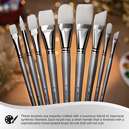 Silver Brush Limited Silverwhite Beginning Class Watercolor Brush Set, 6pc - style: 6 Pc, Beginning Class Set