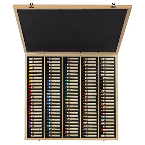 SENNELIER Oil French Pastel for Professional Artists, Wooden Box Set of 120