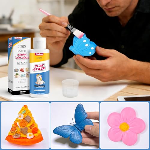 Nariolar Air Dry Clay Glaze - 4fl oz/120ml Clay Varnish Matte - size: 4 oz-matte