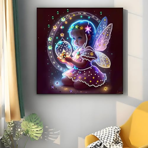 Shouruihua Diamond Painting Kits for Adults, Cute Angel Diamond Art Kits - color: Cute Angel