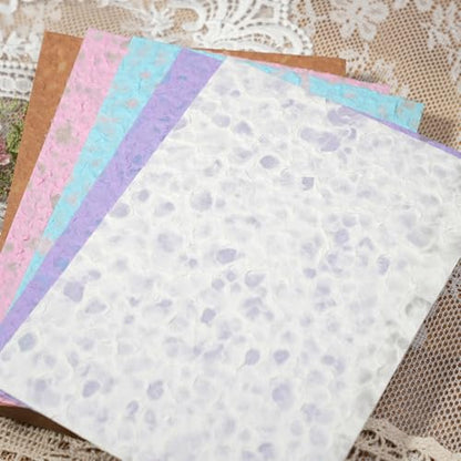 Colorful Textured Art Fabric(embossed paper, Close to A5 size) - color: embossed paper