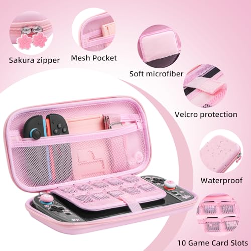 BRHE Cute Travel Carrying Case for Nintendo Switch 2 (2025) - size: Switch 2
