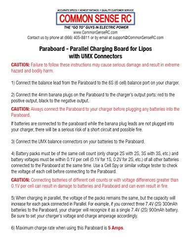 Parallel Charging Board for UMX Batteries by Common Sense RC