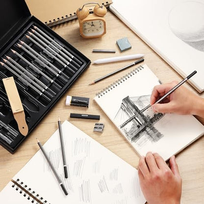Mr. Pen- Drawing Sketching Pencil Set, 25 pcs, Graphite Pencils (10B-6H) - size: 25 Count